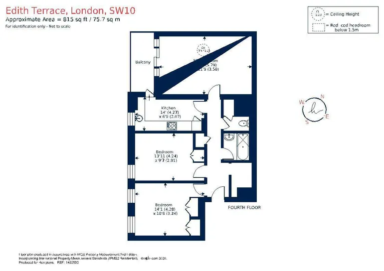 Floorplan 1 for Edith Terrace Chelsea SW10