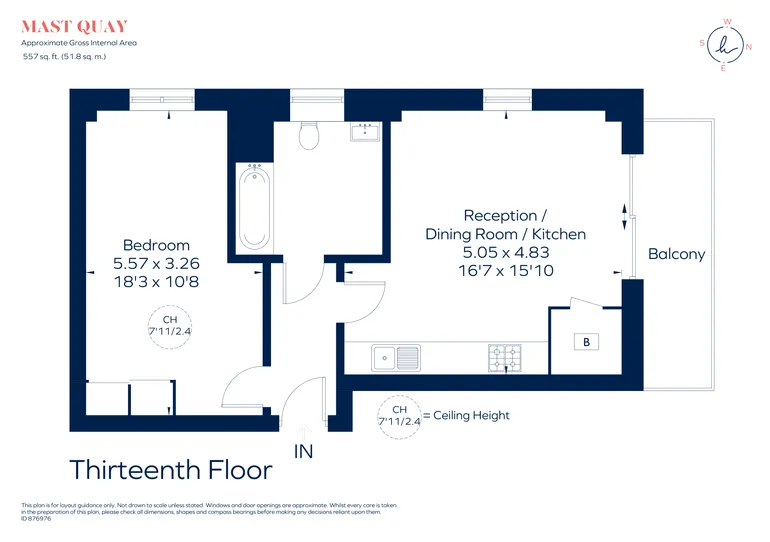 Floorplan 1 for Mast Quay London SE18