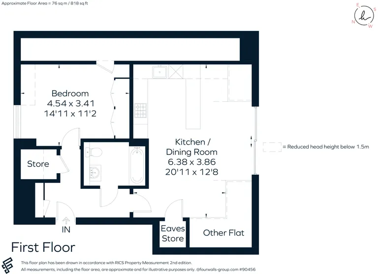 Floorplan 1 for Abbey Court, Redhill, RH1