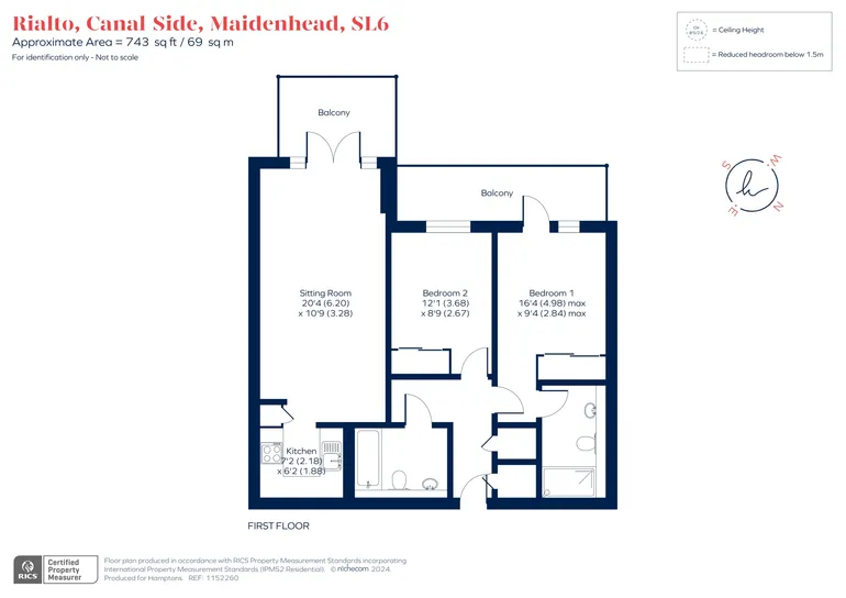 Floorplan 1 for Canal Side Maidenhead SL6