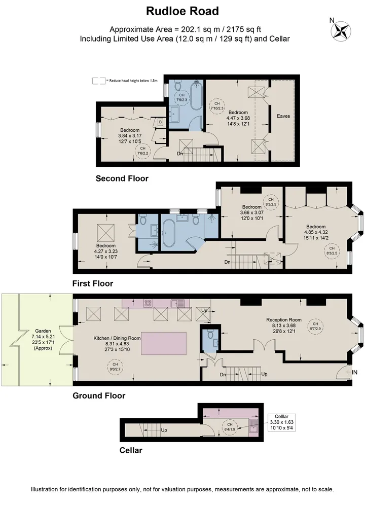 Floorplan for Rudloe Road, London, SW12