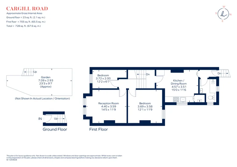 Floorplan 1 for Cargill Road London SW18