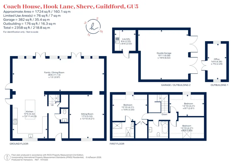 Floorplan 1 for Hook Lane Shere GU5