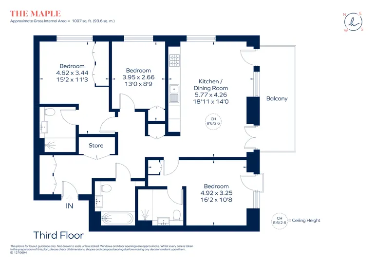 Floorplan 1 for Aviator Drive London NW2