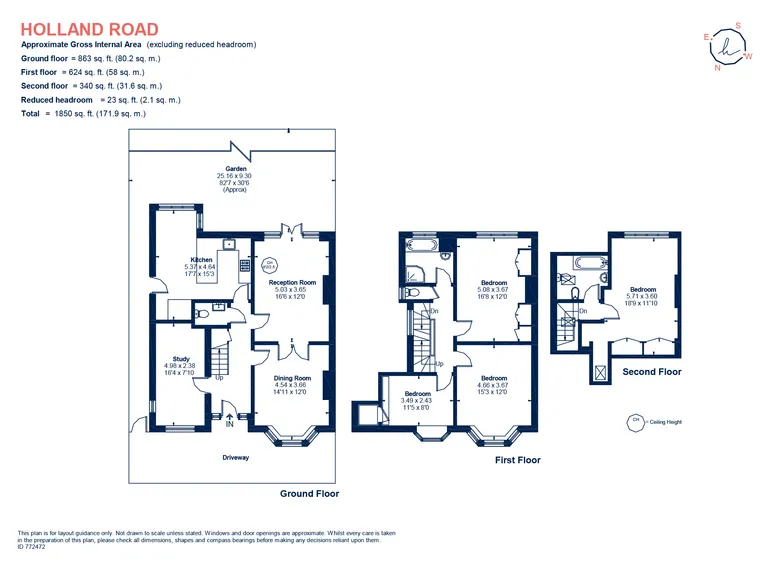 Floorplan 1 for Holland Avenue London SW20