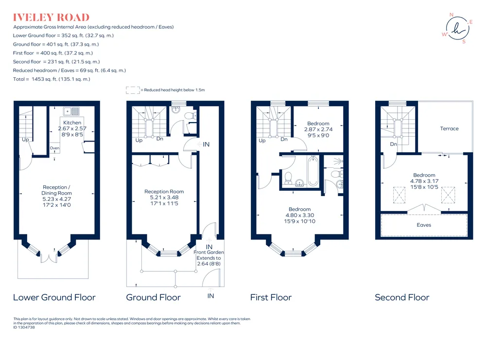 Floorplan for Iveley Road, London, SW4