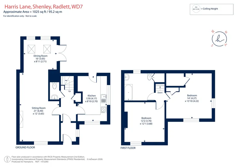 Floorplan 1 for Harris Lane, Radlett, WD7