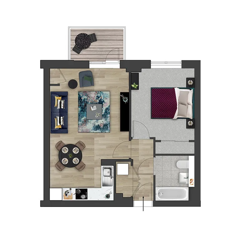 Floorplan 1 for Kooky High Wycombe, Desborough Road High Wycombe HP11