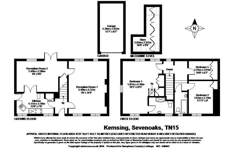 Floorplan 1 for Old Barn Close Kemsing TN15