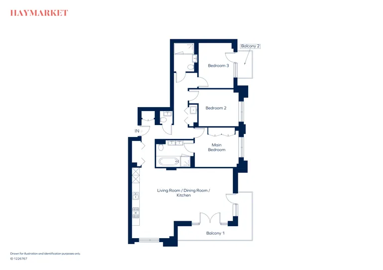 Floorplan 1 for Pinewood Gardens Teddington TW11