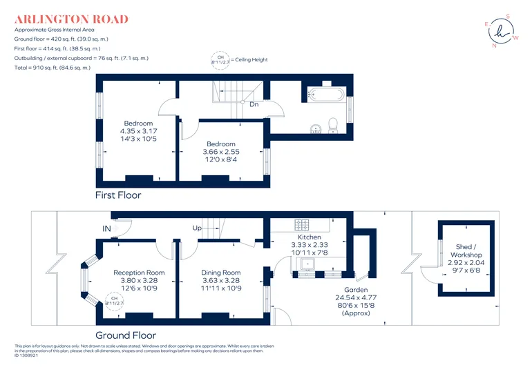 Floorplan 1 for Arlington Road Teddington TW11
