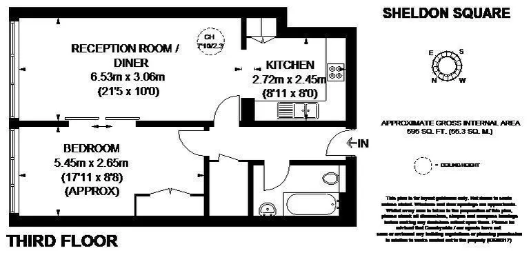 Floorplan 1 for Sheldon Square London W2