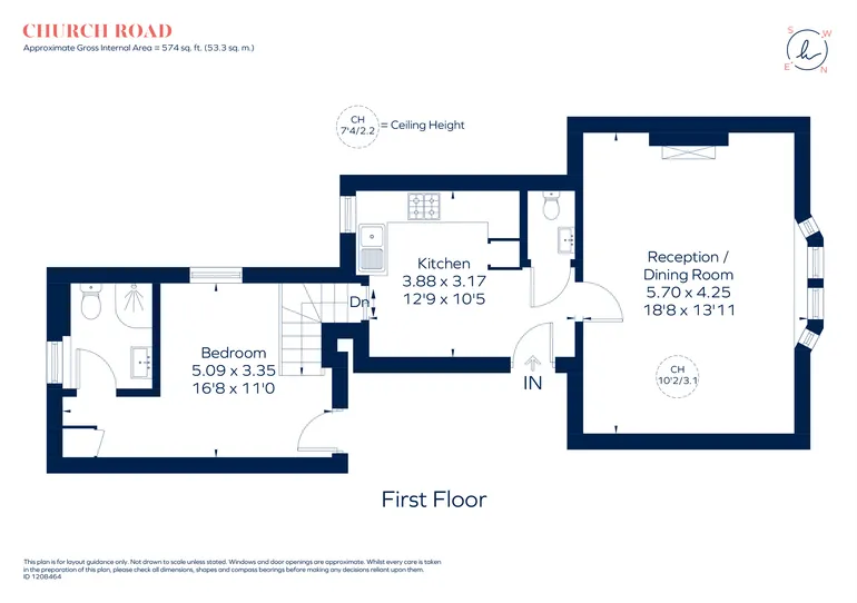 Floorplan 1 for Church Road Barnes SW13