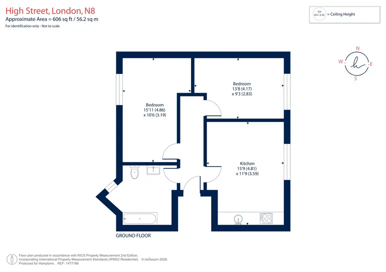 Floorplan 1 for Windsor Court London N8