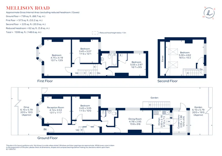 Floorplan 1 for Mellison Road London SW17