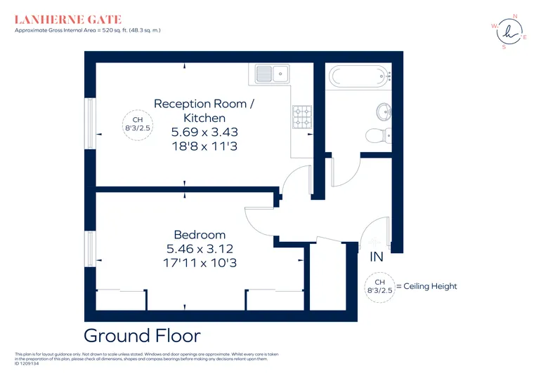 Floorplan 1 for The Downs, London, SW20