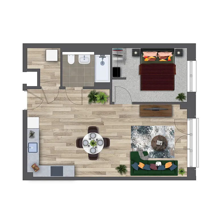 Floorplan 1 for 1 Marketfield Way Redhill RH1