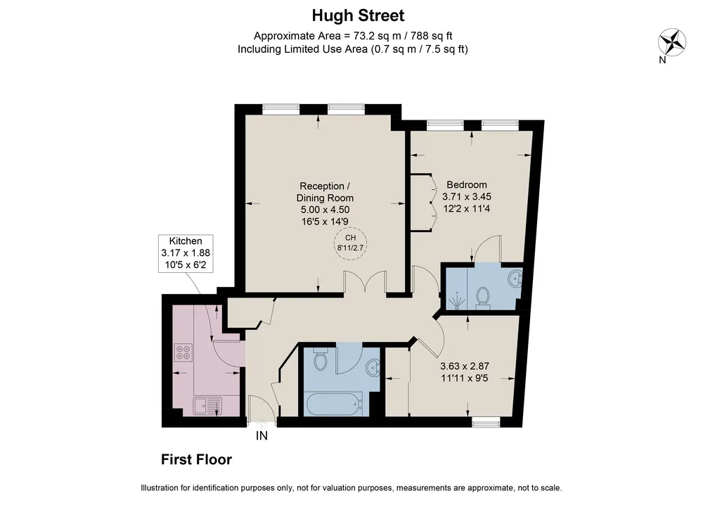 Floorplan for Hugh Street, Pimlico, London, SW1V