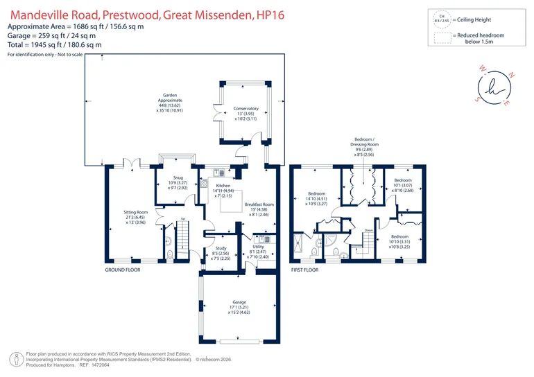 Floorplan 1 for Mandeville Road, Prestwood, HP16