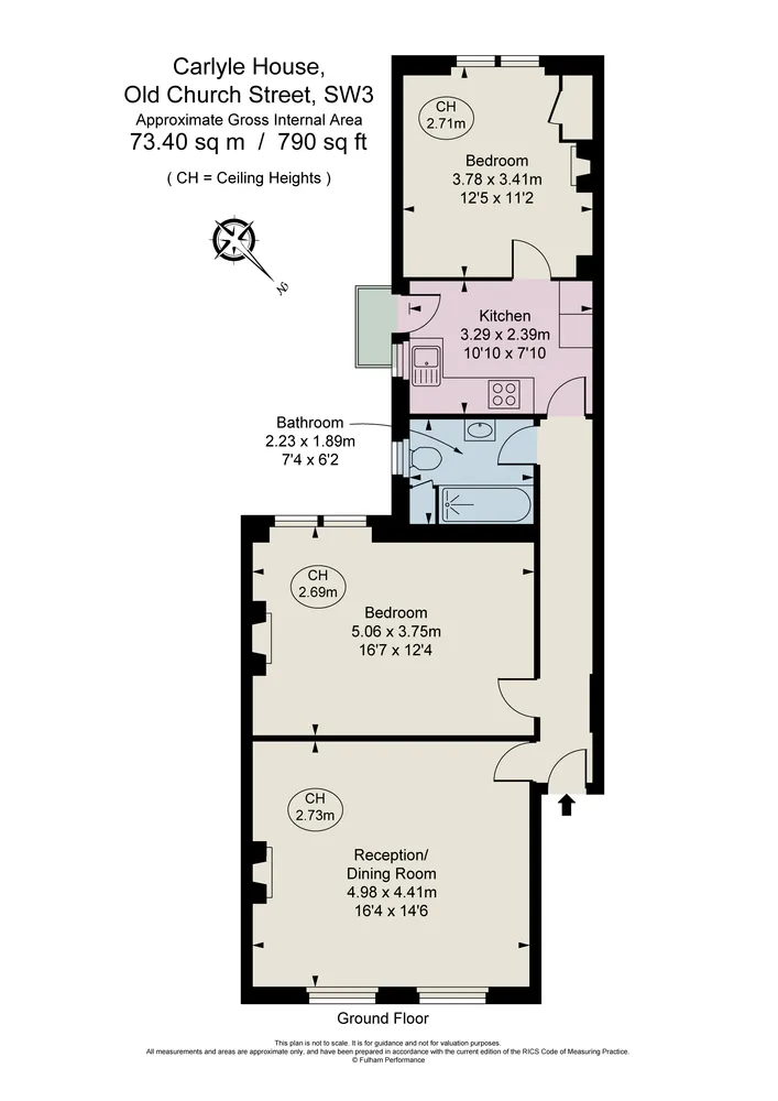Floorplan for Carlyle House, 103 Old Church Street, Chelsea, SW3