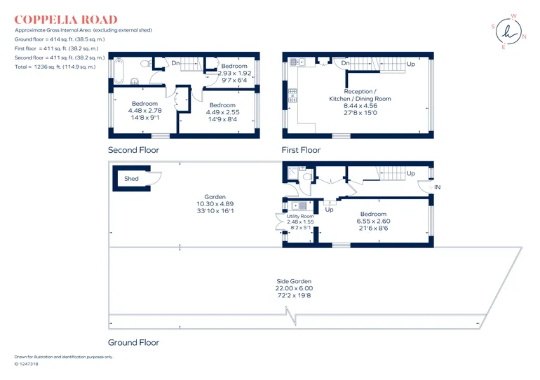 Floorplan 1 for Coppelia Road, London, SE3