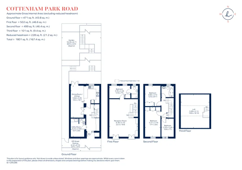 Floorplan 1 for Cottenham Park Road, London, SW20