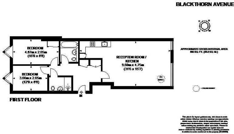 Floorplan 1 for Blackthorn Avenue London N7