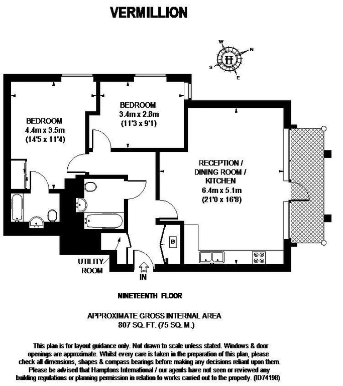 Floorplan 1 for Vermilion, E16