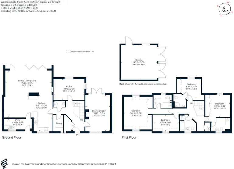 Floorplan 1 for Southrop, Nr. Cirencester, GL7