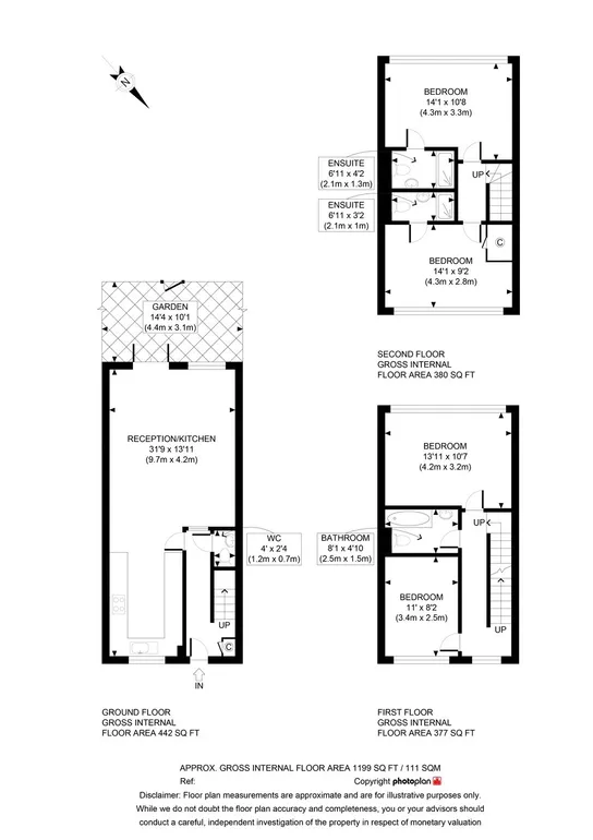 Floorplan 1 for Clement Close, London, NW6