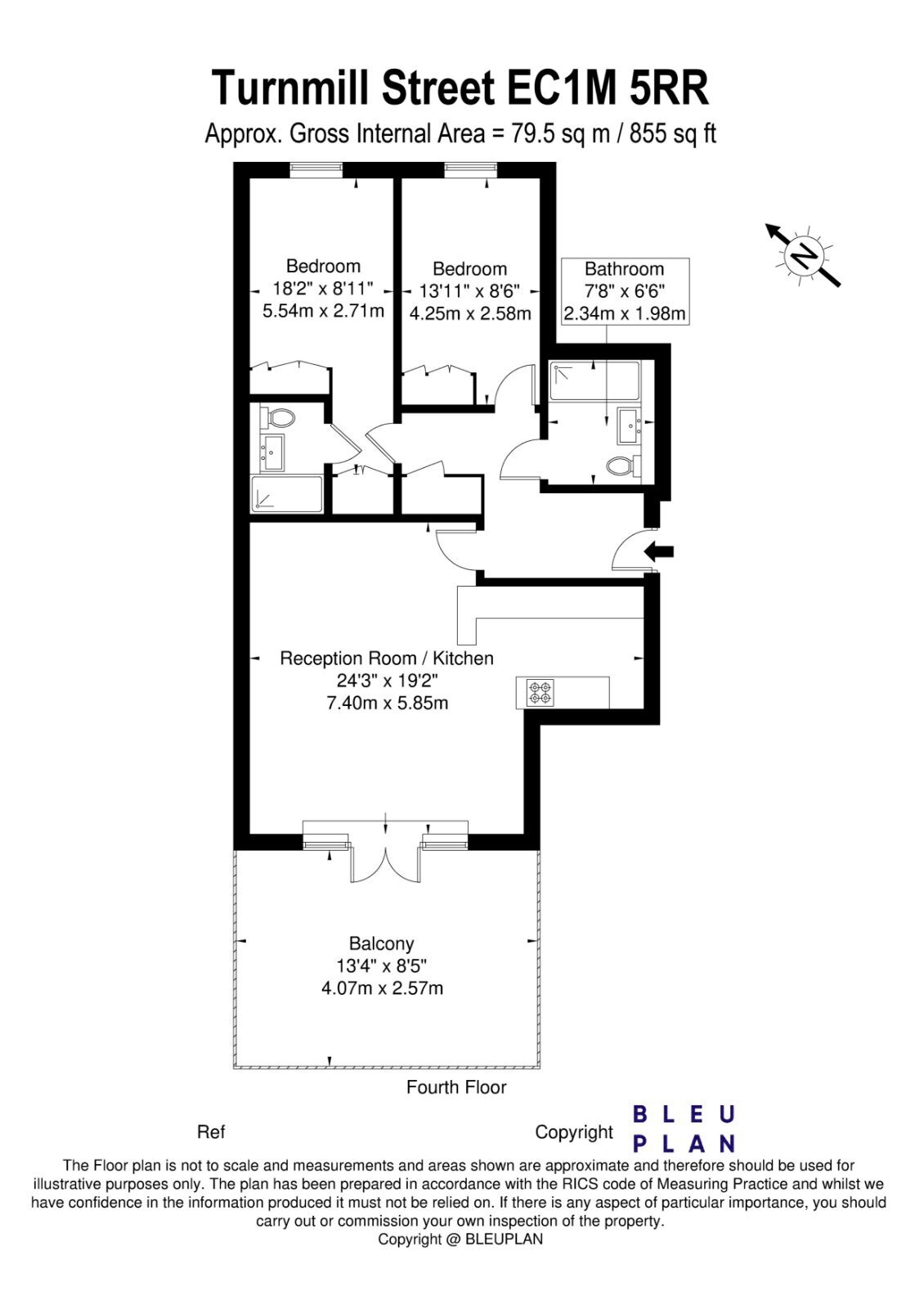 Turnmill Street, Clerkenwell, London, EC1M floorplan