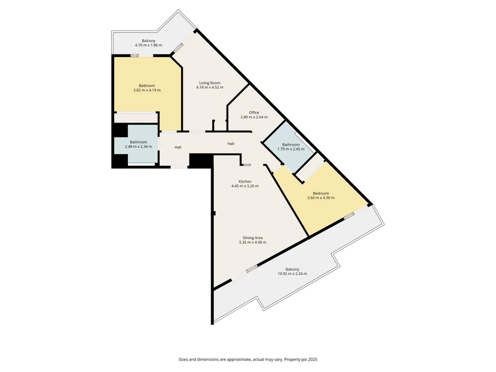 Floorplan for Penthouse Apartment, 90 Oak House, Silverbanks, Baldoyle, Dublin 13, D13H2YK