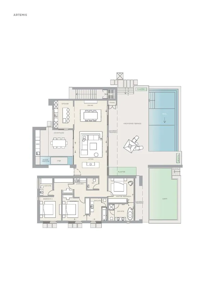 Floorplan for Tsada, Pafos, Cyprus