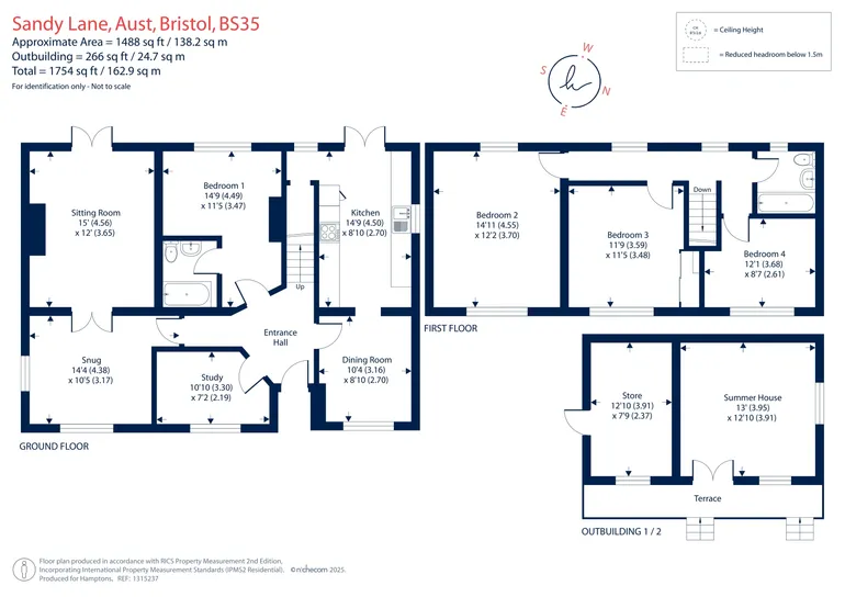 Floorplan 1 for Sandy Lane, Aust, BS35