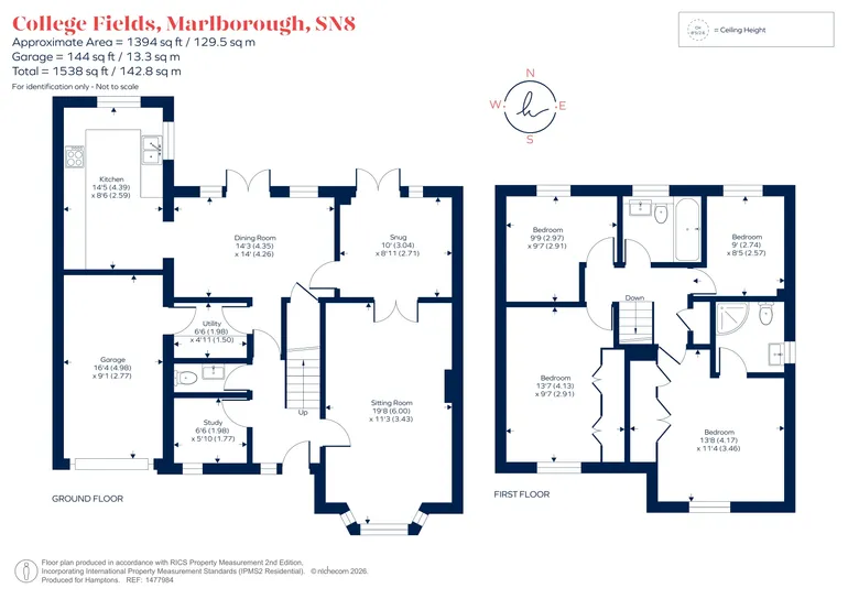 Floorplan 1 for College Fields, Marlborough, SN8