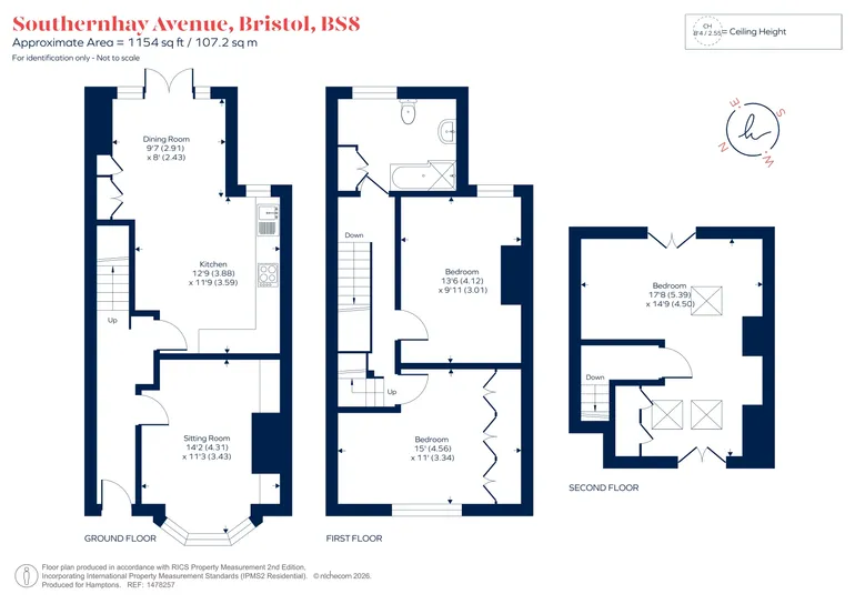 Floorplan 1 for Southernhay Avenue, Bristol, BS8