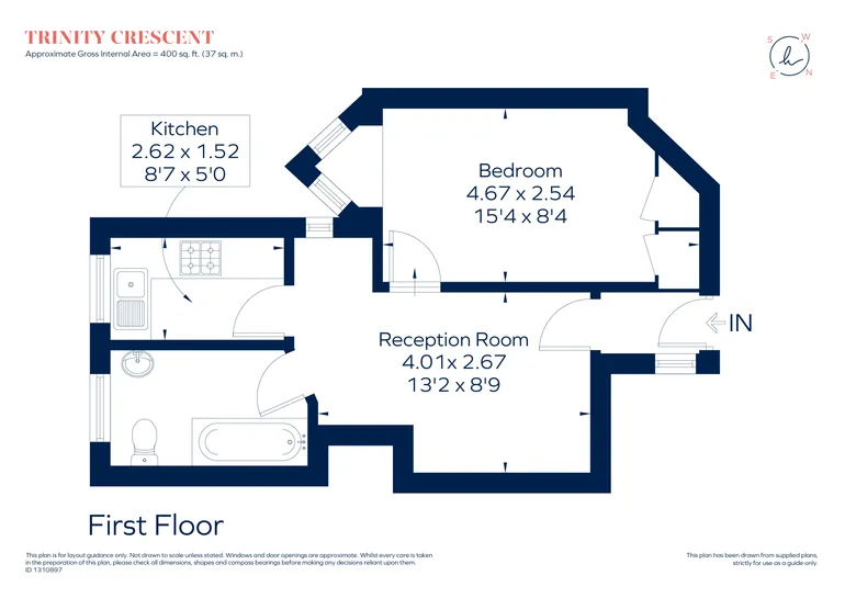Floorplan 1 for Trinity Crescent, London, SW17