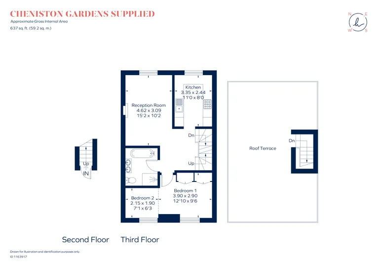 Floorplan 1 for Cheniston Gardens London W8