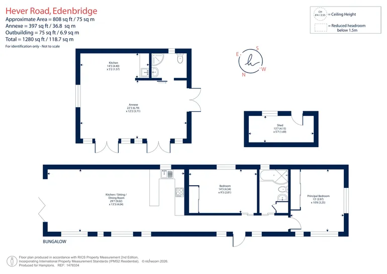 Floorplan 1 for Hever Road, Hever, TN8