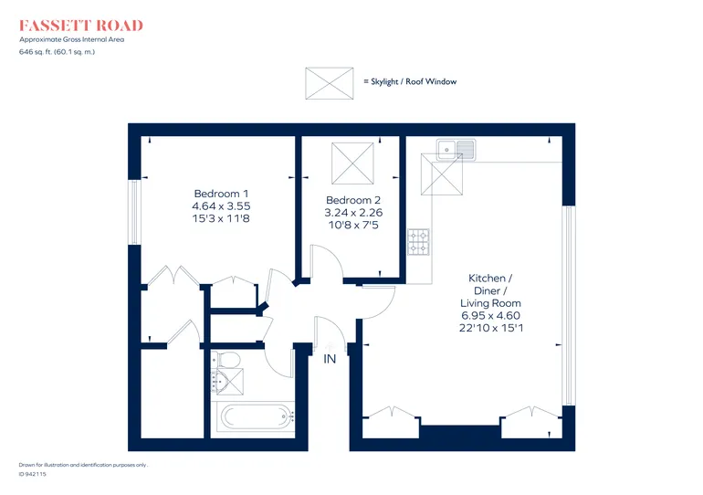 Floorplan 1 for Fassett Road, Kingston Upon Thames, KT1