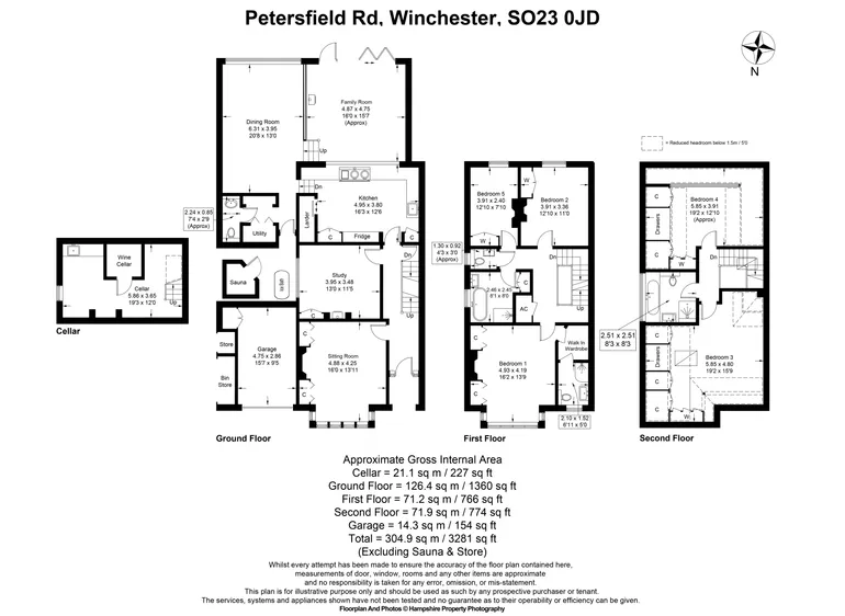 Floorplan 1 for Petersfield Road, Winchester, SO23