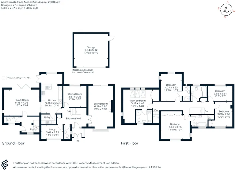 Floorplan 1 for Oaklands, Cirencester, GL7