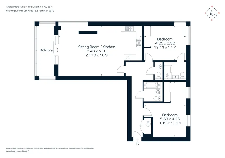 Floorplan 1 for Kingman Way, Newbury, RG14