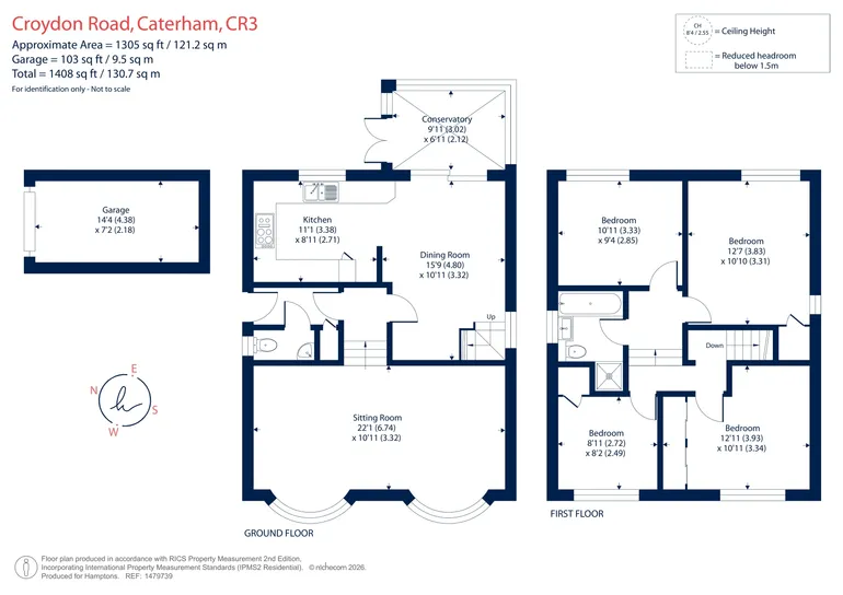 Floorplan 1 for Croydon Road, Caterham, CR3