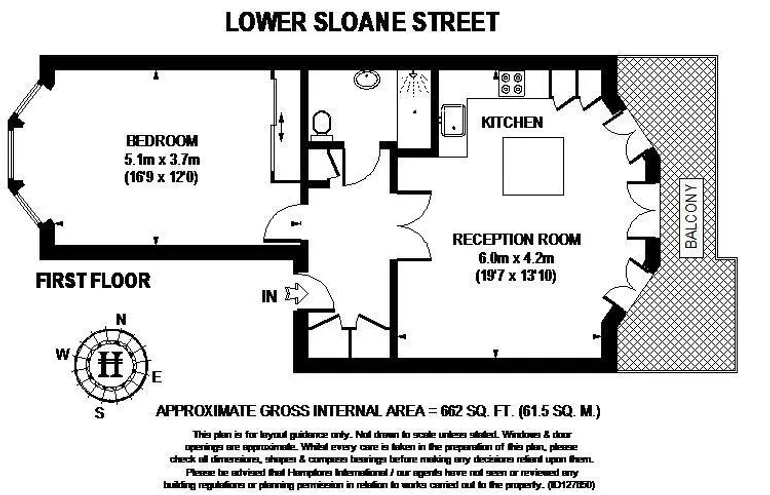 Floorplan 1 for Lower Sloane Street London SW1W
