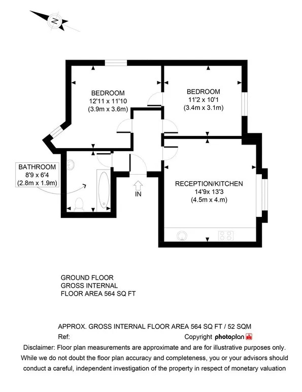 Floorplan 1 for High Street London N8