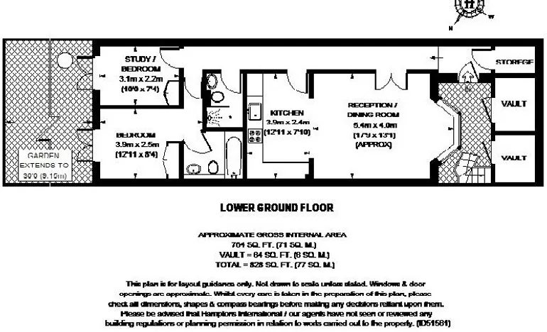 Floorplan 1 for Beaufort Street London SW3