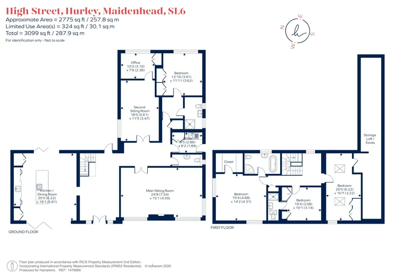 Floorplan 1 for High Street, Hurley, SL6