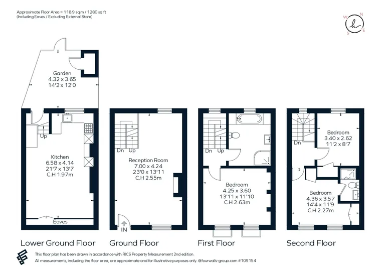Floorplan 1 for Cloudesley Place, London, N1