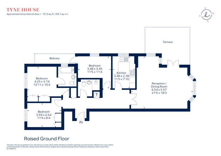 Floorplan 1 for Samuel Gray Gardens, Kingston Upon Thames, KT2